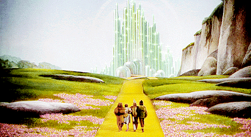 Yellow brick road from the Wizard of Oz